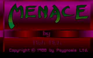 Menace loading screen mock-up